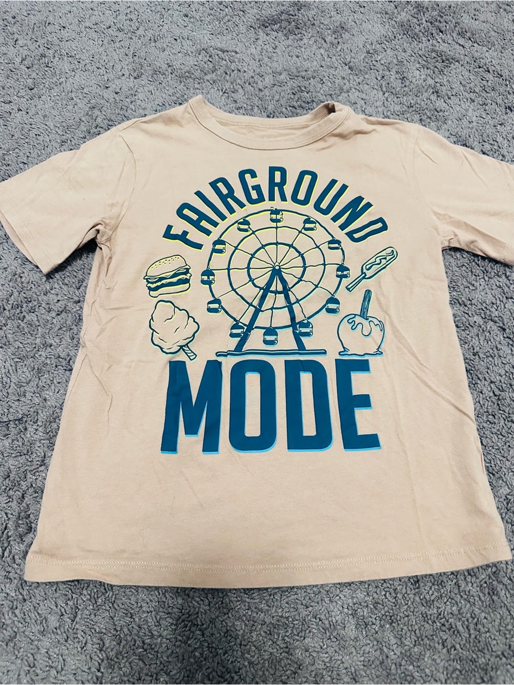 Fair Carnival Boys T-Shirt Medium Size 7/8 Fairground Graphic